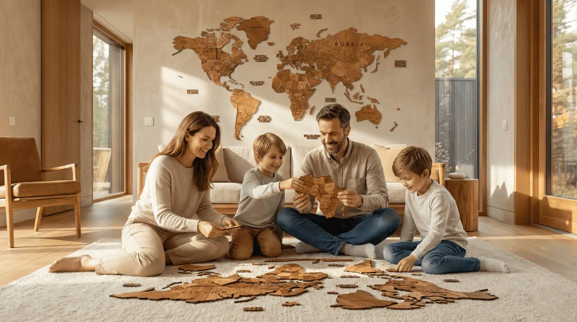 מפות עולם מעץ בעבודת יד &ndash; MAPS SYSTEMS | מתנה ייחודית לבית או למשרד